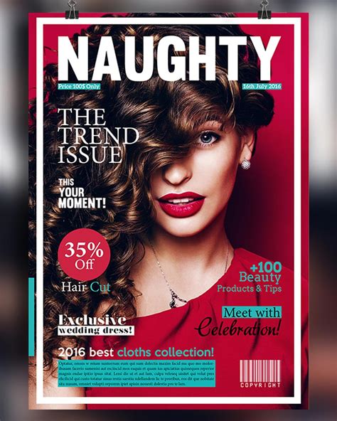 fashion magazine cover templates free.